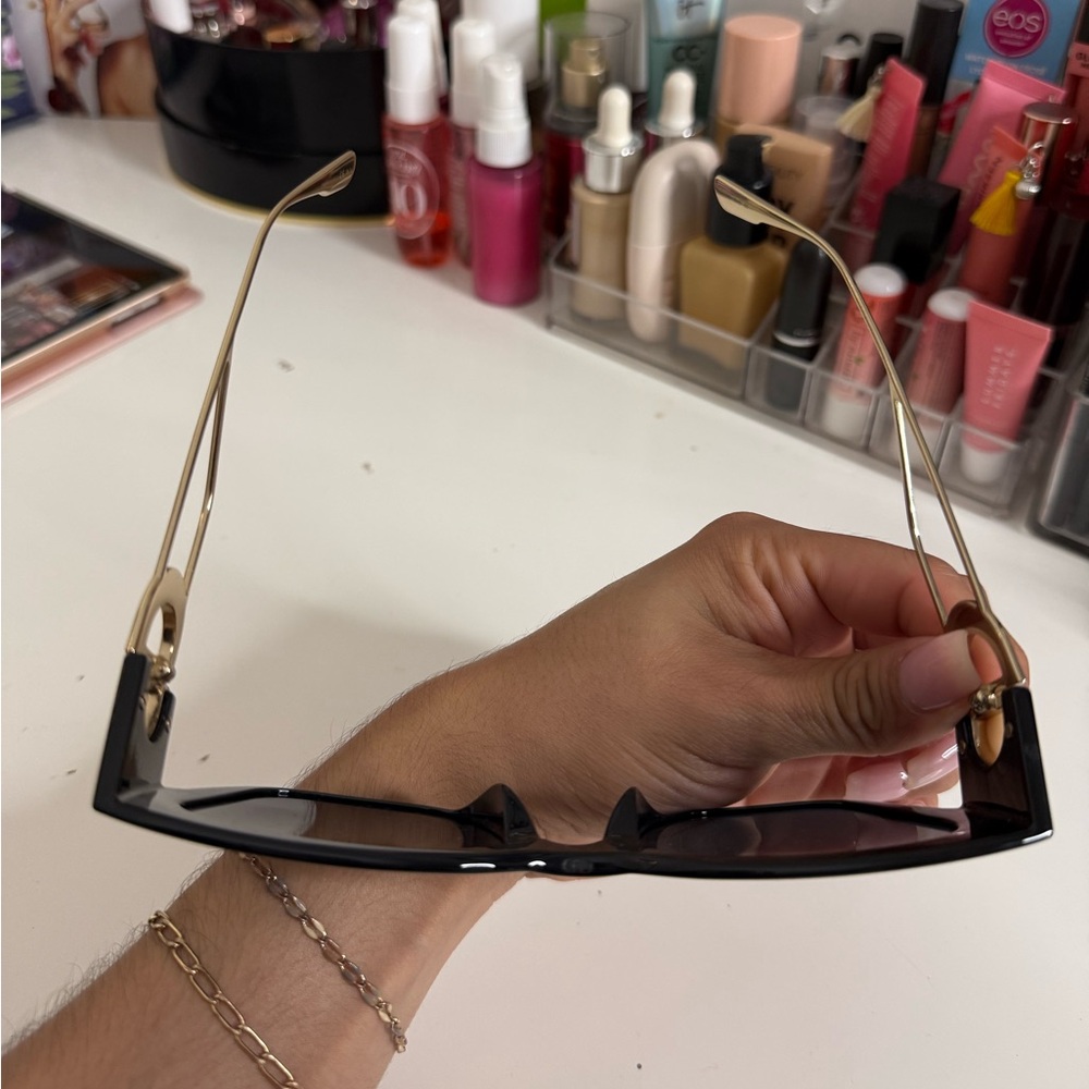 Dior Black Rectangular Sunglasses - image 4